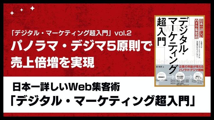 「デジタル・マーケティング超入門」vol.2 - パノラマ・デジマ5原則で売上倍増を実現